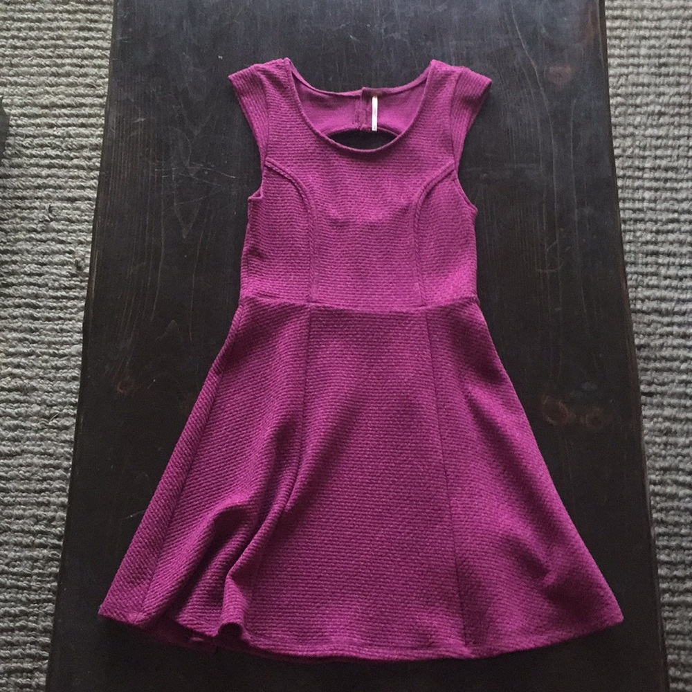 Purple Key Hole Dress